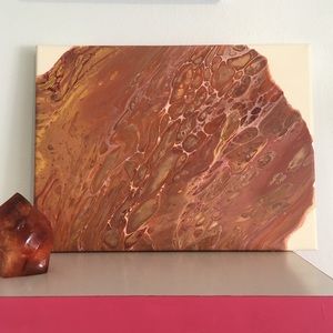 Fall Decor Original Abstract Painting Wall Art